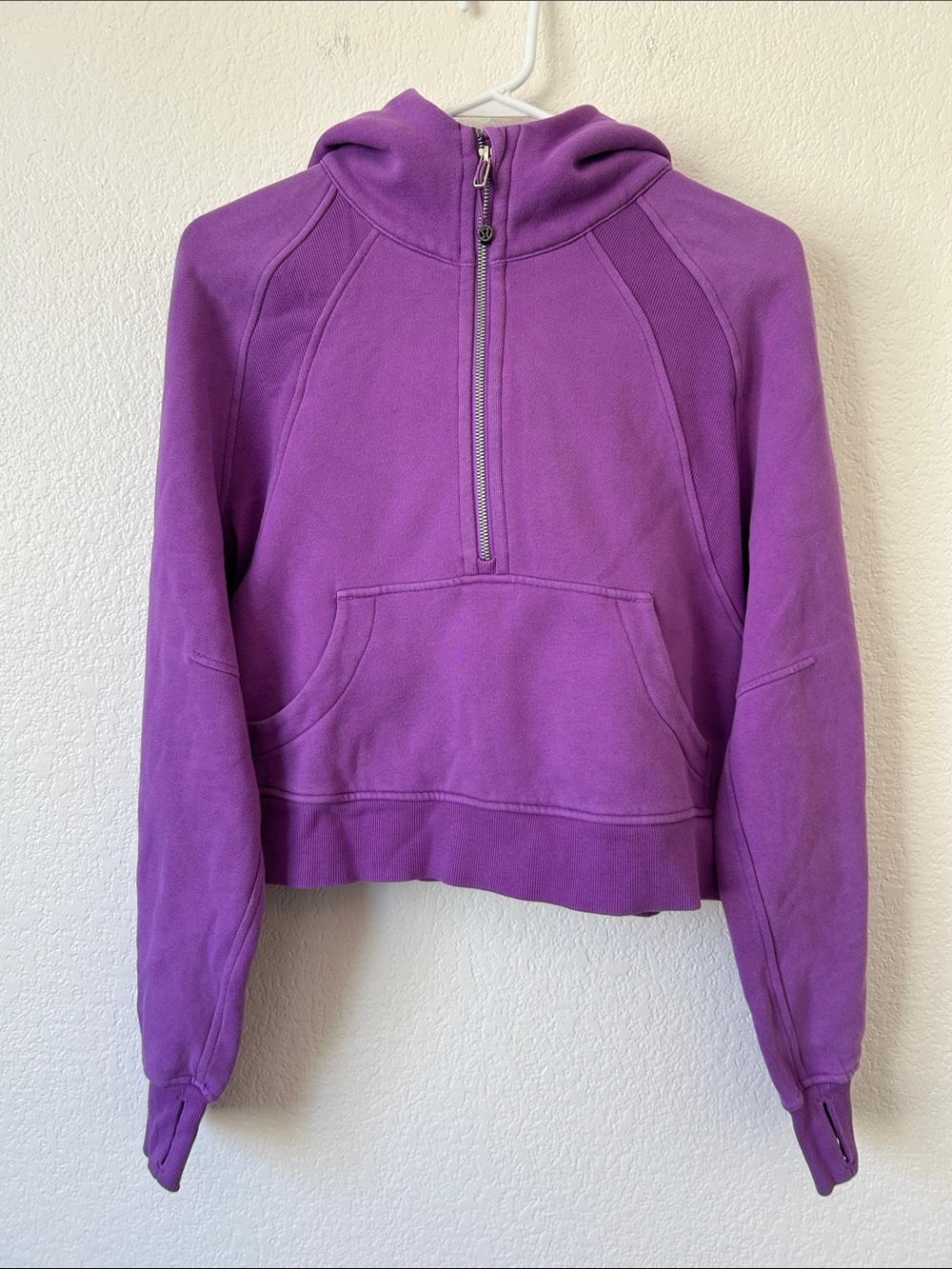 lululemon athletica Purple Half-Zip Hooded Pullover